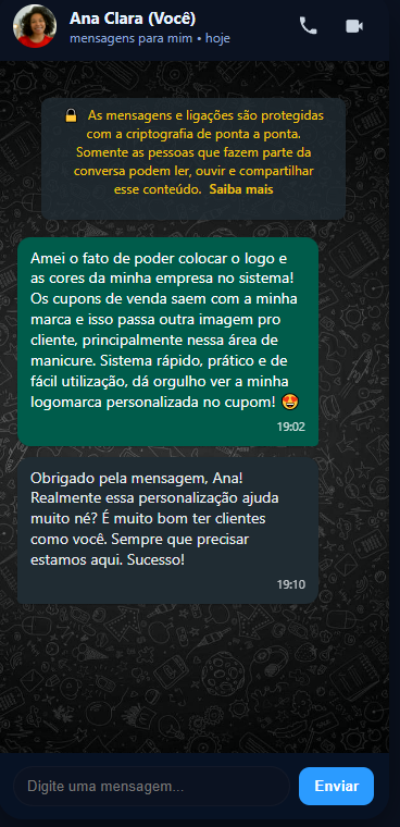 Depoimento cliente 1